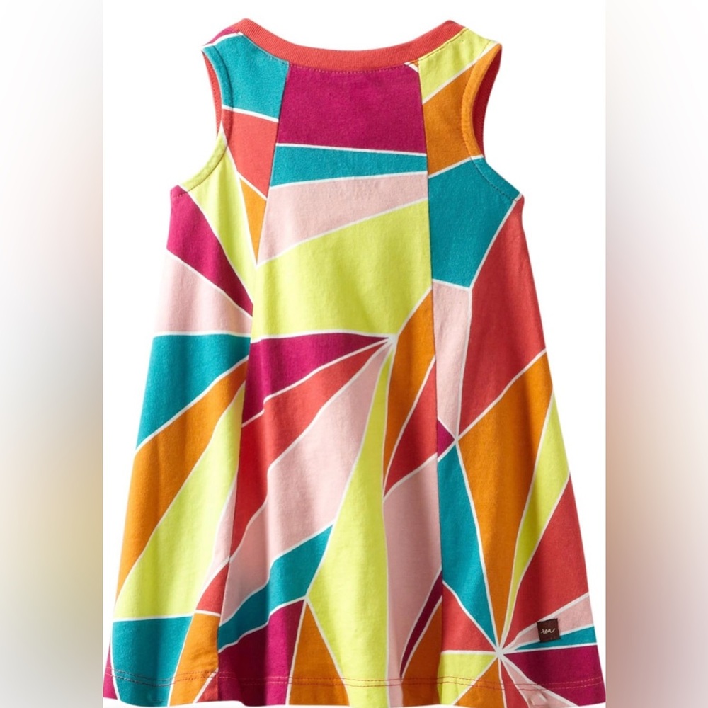 Tea Collection Baby Girls Infant Bo Kaap Trapeze Mini Dress, Fruit Punch, 6-12m